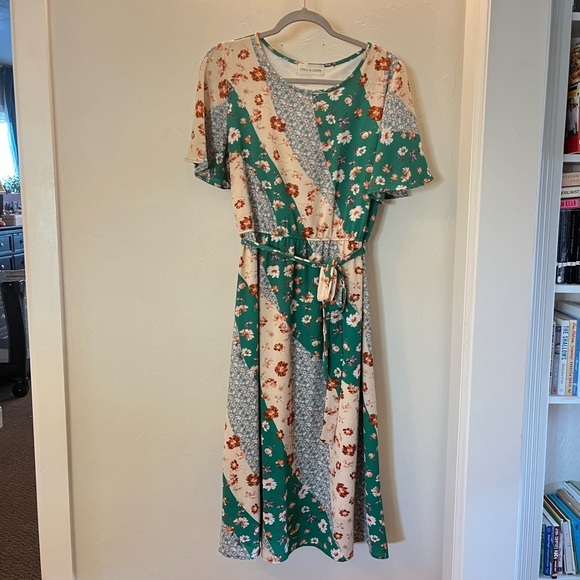 ROOLEE Brand Citrus & Lemon Floral Dress Size Large - Picture 1 of 3